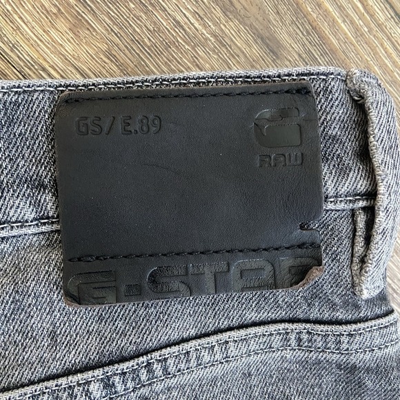 G-Star Raw Deck Ultra Wide Leg High Kara Faded Black Denim Jeans Size 27/30 - Picture 9 of 11